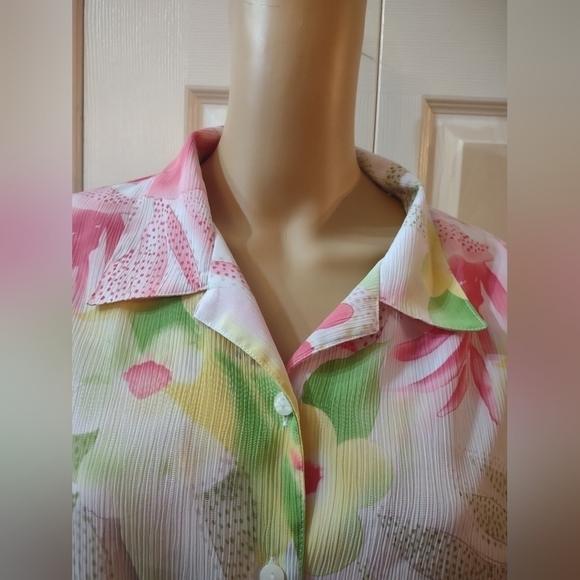 Alia women's plus size 16w button up shirt top blouse - Picture 3 of 6